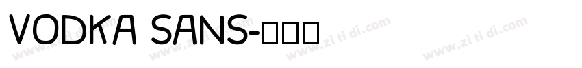 VODKA SANS字体转换